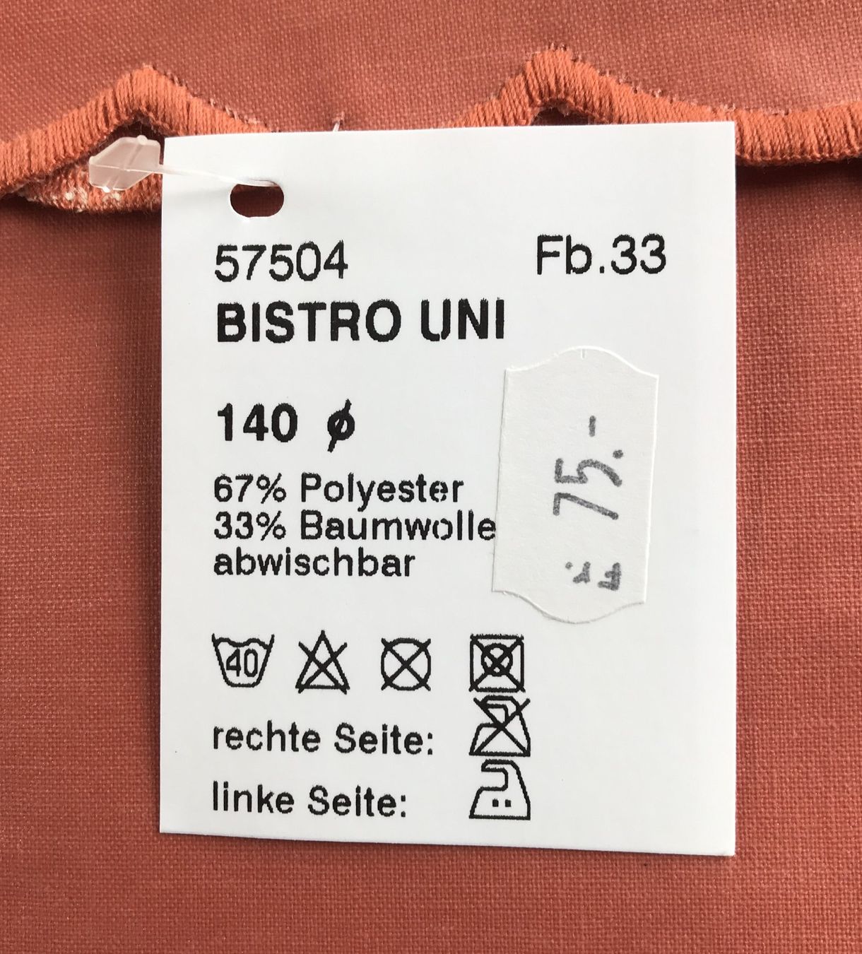 Altra biancheria da tavola: BISTRO TISCHDECKE NEU DURCHMESSER 140CM – Nuovo (secondo la descrizione) da Ostermundigen venduto da crazy-horse-1840 1