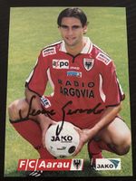 Signierte Karte Gerardo Seoane FC Aarau