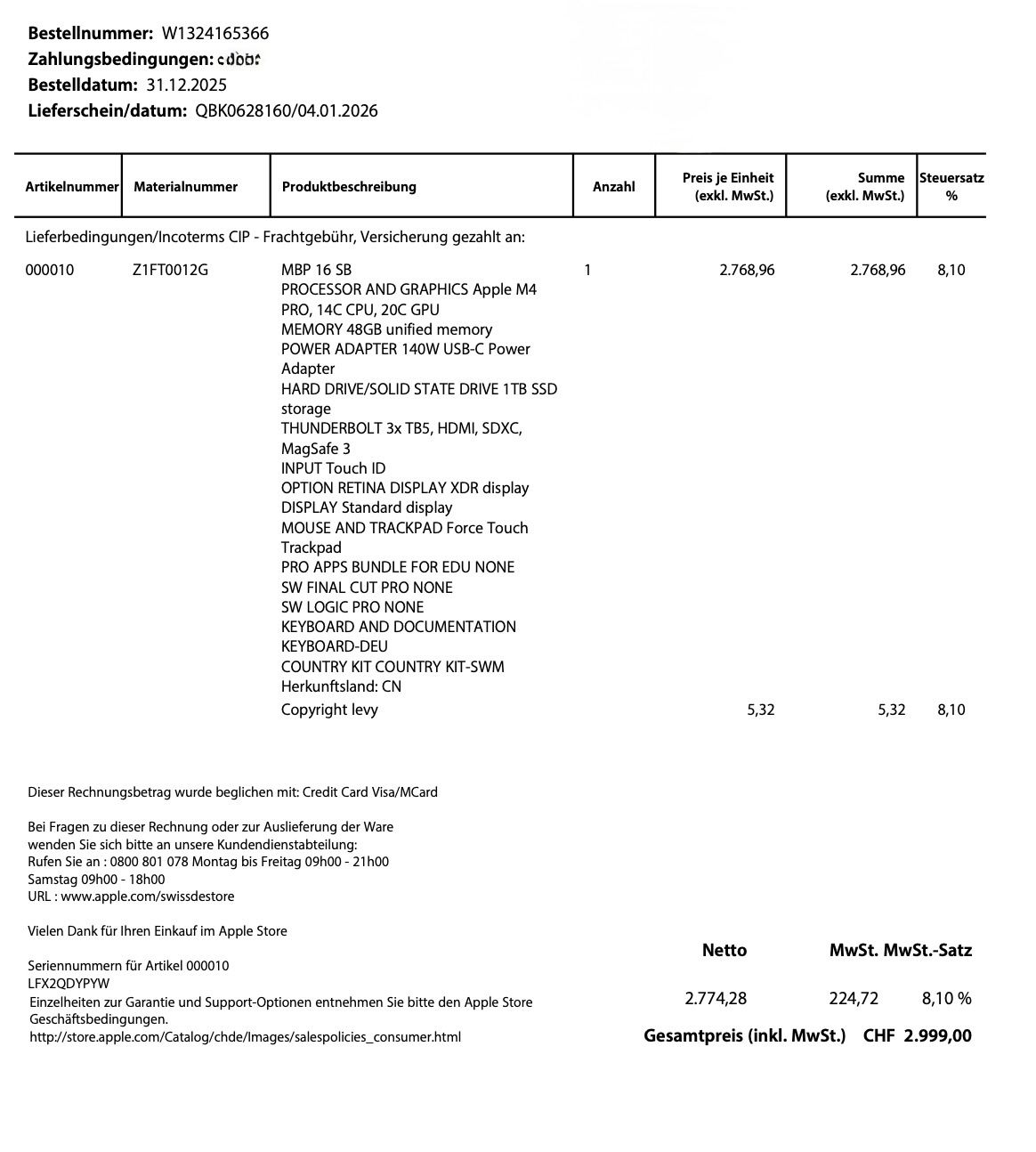 Apple Portables: Macbook Pro 16 – D'occasion à Opfikon par Jooni6958 9