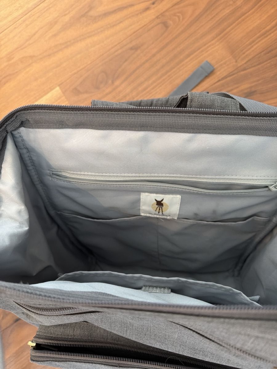 Rucksäcke: Backpack grey canvas with logo used condition – Gebraucht aus Baden von apputora 1