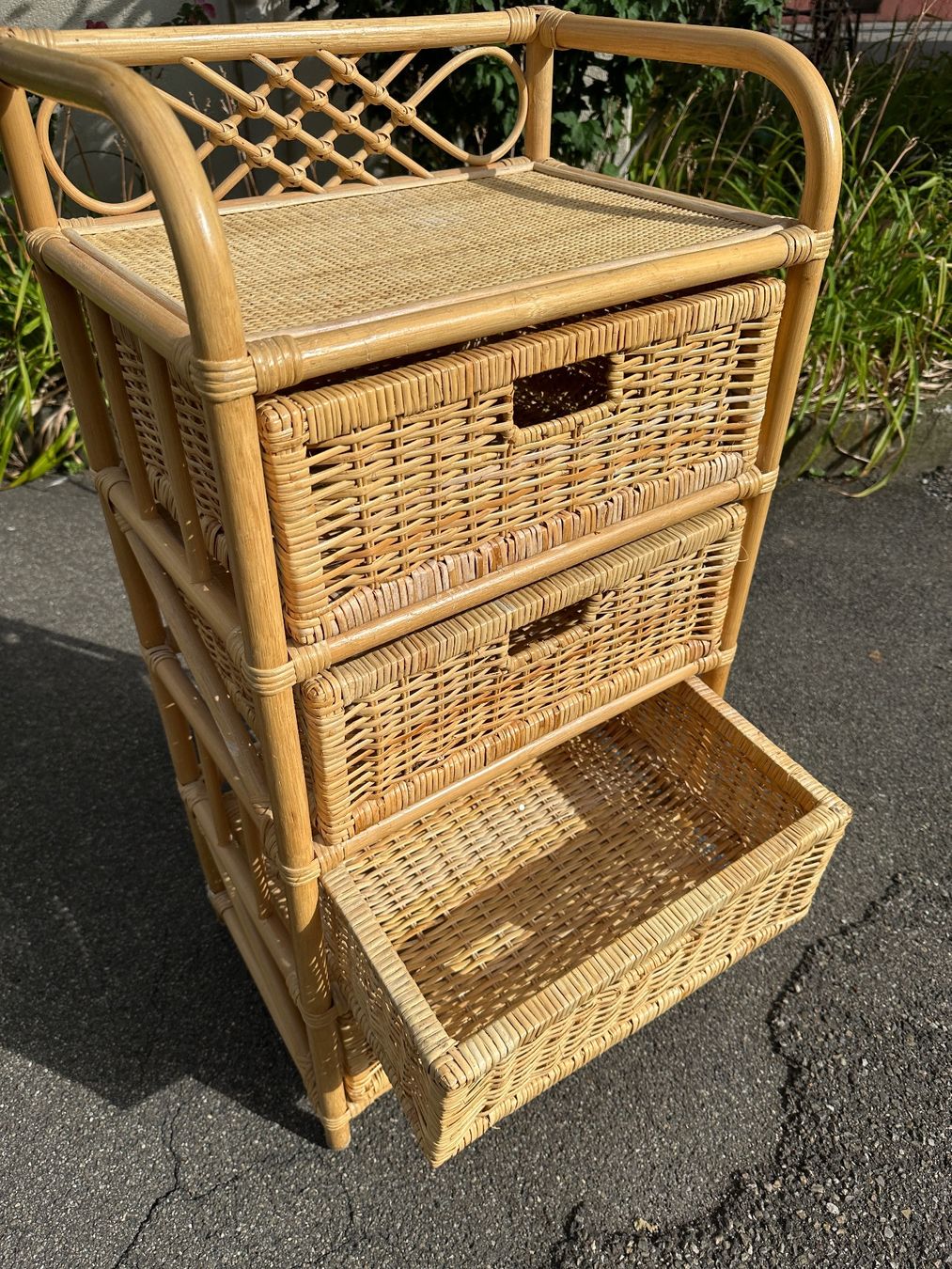 Scaffali: Rattanregal Kommode mit 4 Schubladen – Usato da Zürich venduto da atlantis77 2