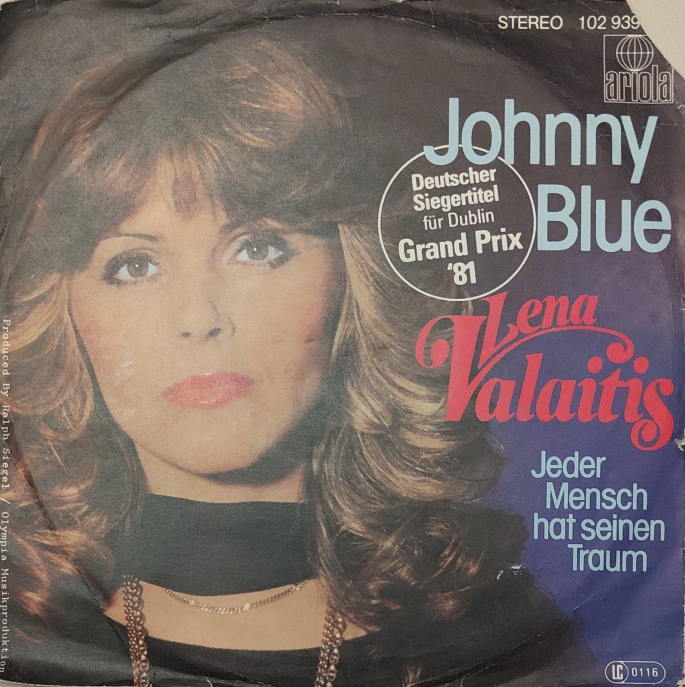 Dischi in vinile: Vinyl-Single Lena Valaitis - Johnny Blue – Usato da Langenthal venduto da Modo39