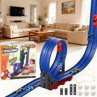Flexible Autorennbahn Kinder 5 Meter Rennbahn Auto Spielzeug