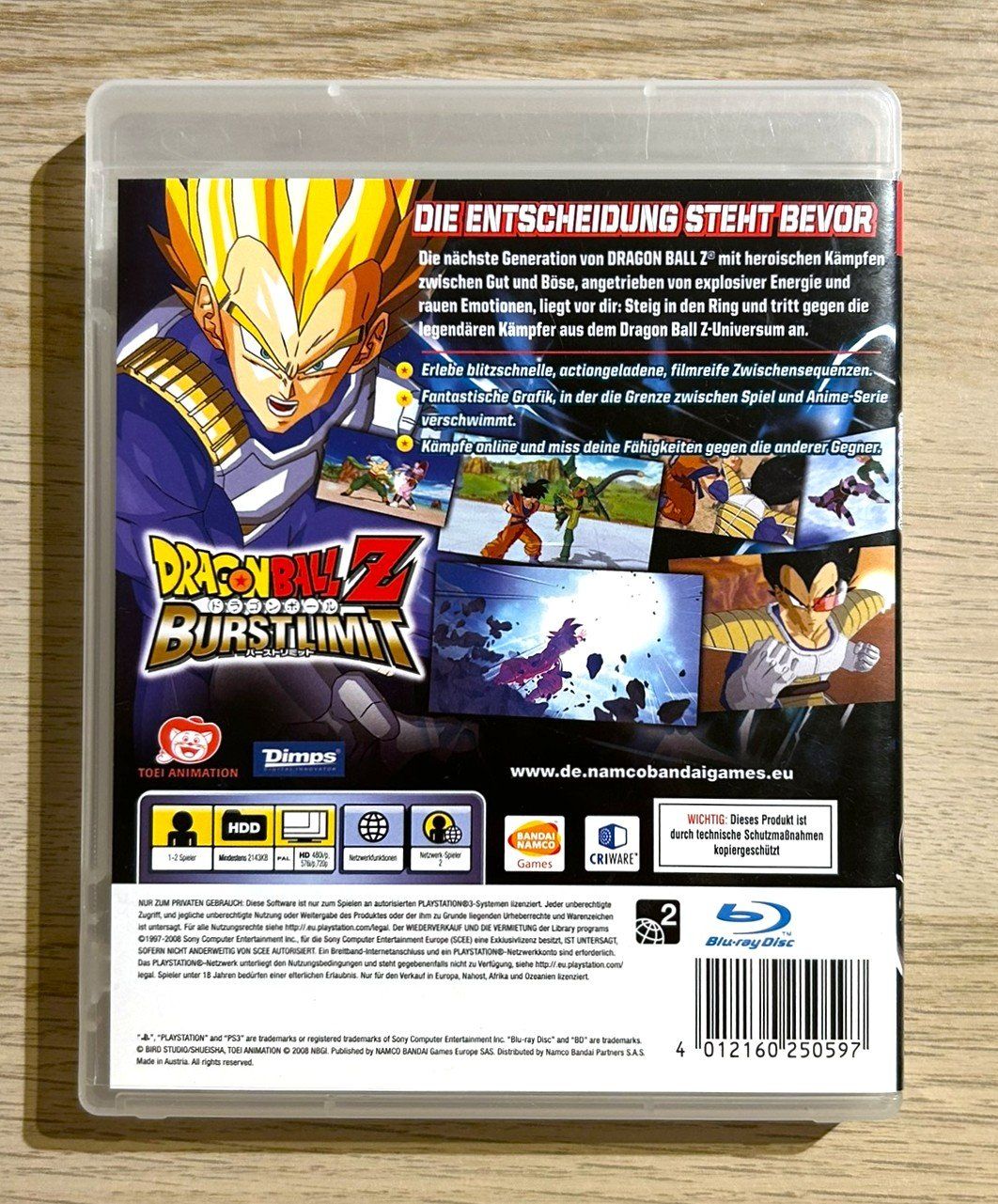 Sony Giochi: Dragon Ball Z Burst Limit PS3 – Usato da St. Gallen venduto da Alpine.Arcade 1