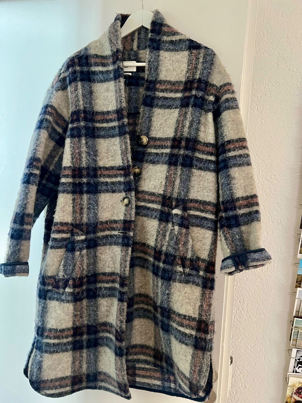 Isabel Marant Cappotti: Isabel Marant Mantel kariert 40 – Usato da Biel/Bienne venduto da Girasole232 3