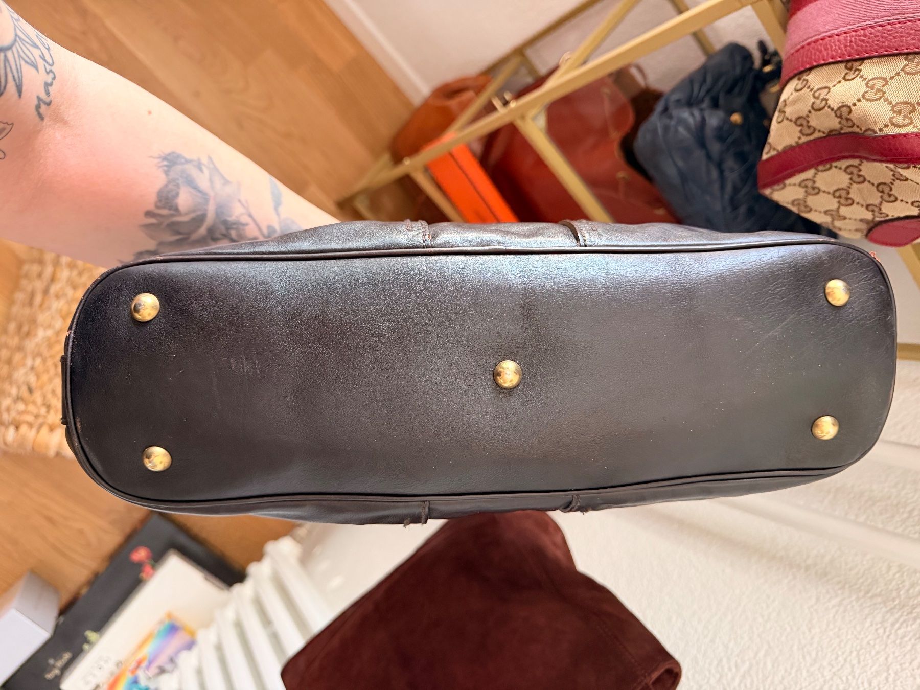 Saint Laurent Borse da donna: Yves Saint Laurant Muse Leder Handtasche – Usato da Samstagern venduto da flowergirlshop 5