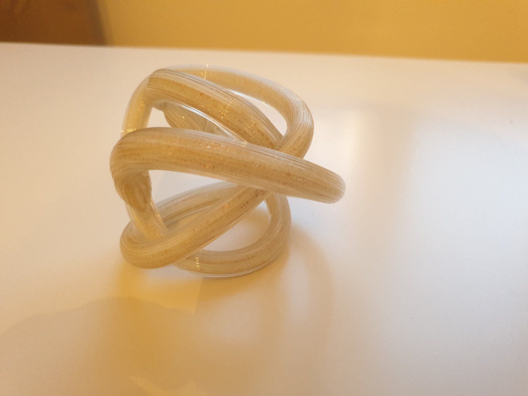 Bicchieri: PAPERWEIGHT GLASS KNOT – Nuovo e nell'imballaggio originale da Locarno venduto da ICARO8 2