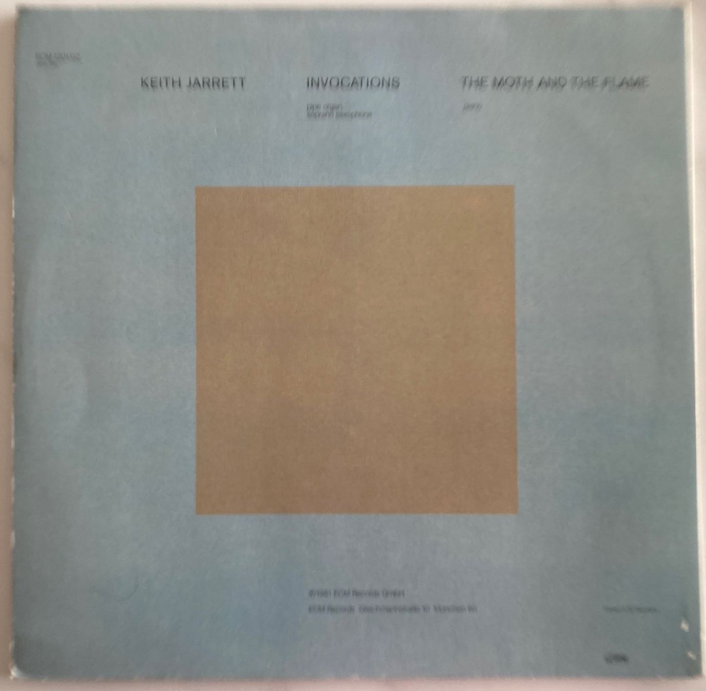 Dischi in vinile: KEITH JARRETT - INVOCATIONS / THE MOTH AND THE FLAME – Usato da Poliez-Pittet venduto da Newtown-Records 1