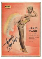 Janis Paige 1922-2024 Autogramm signiert 20x25cm Magazinbild