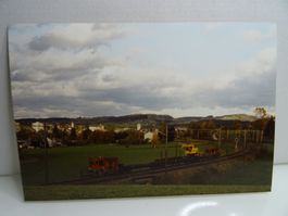Foto 2 x SBB Tm" Bauzug zwischen Gossau-Flawil 29.10.1992.