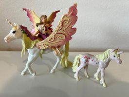 Schleich Bayala Fee mit Einhorn + Fohlen – wunderschönes Set