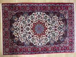 Isfahan Perserteppich handgeknüpft 156x110cm