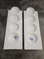 2x ASA Selection Dessert Teller 3 Fächer Porcelain Weiss 
