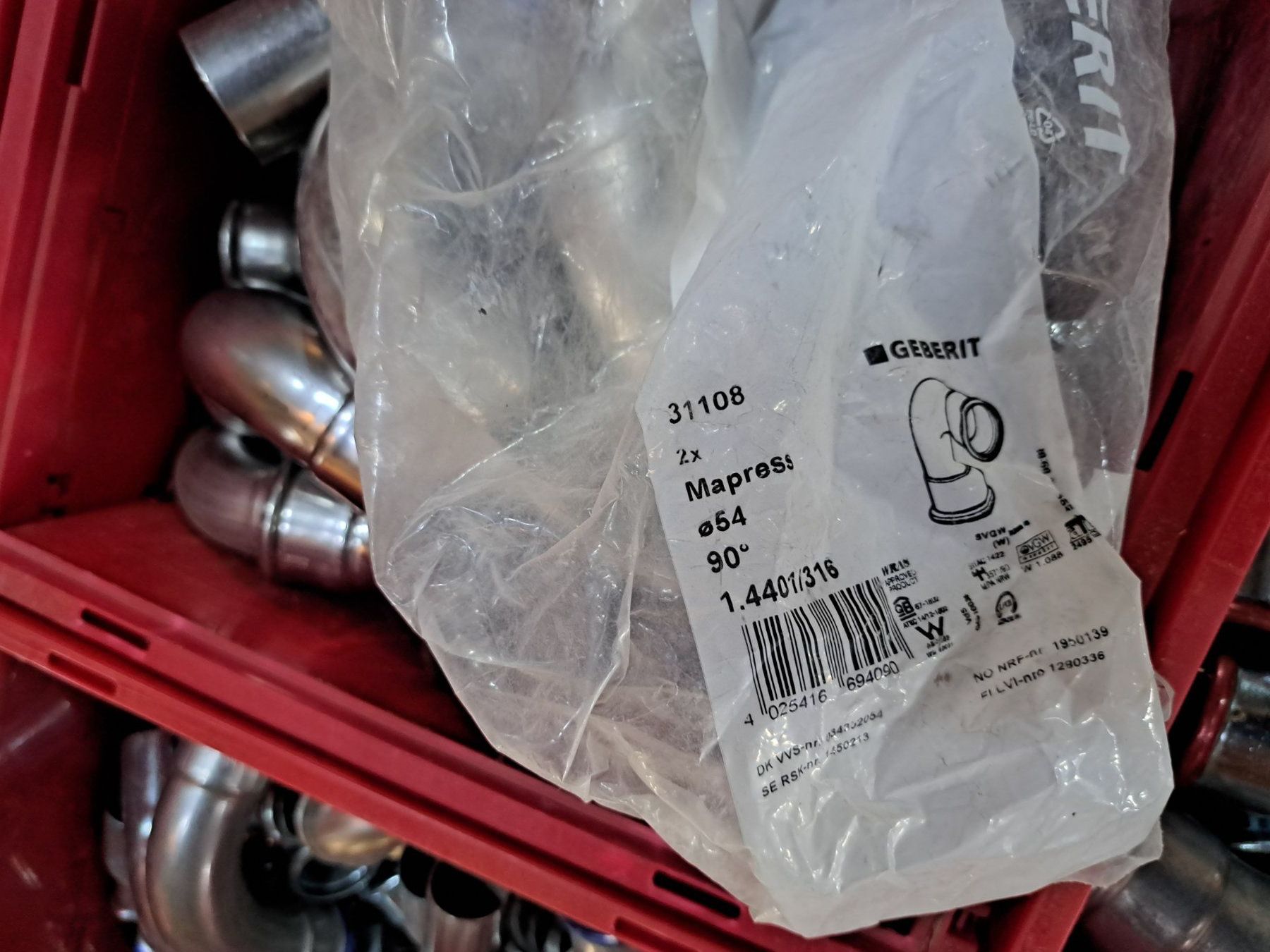 Heizgeräte: Grosser Posten Geberit Mapress Formstücke – Neu (gemäss Beschreibung) aus Worb von toyosuisse 4