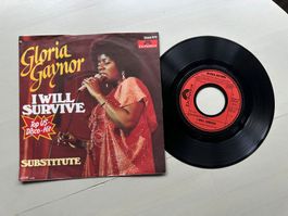 GLORIA GAYNOR tolle Kult Single 70's Disco I will survive