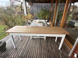 Toller Tisch und Bank shabby chic