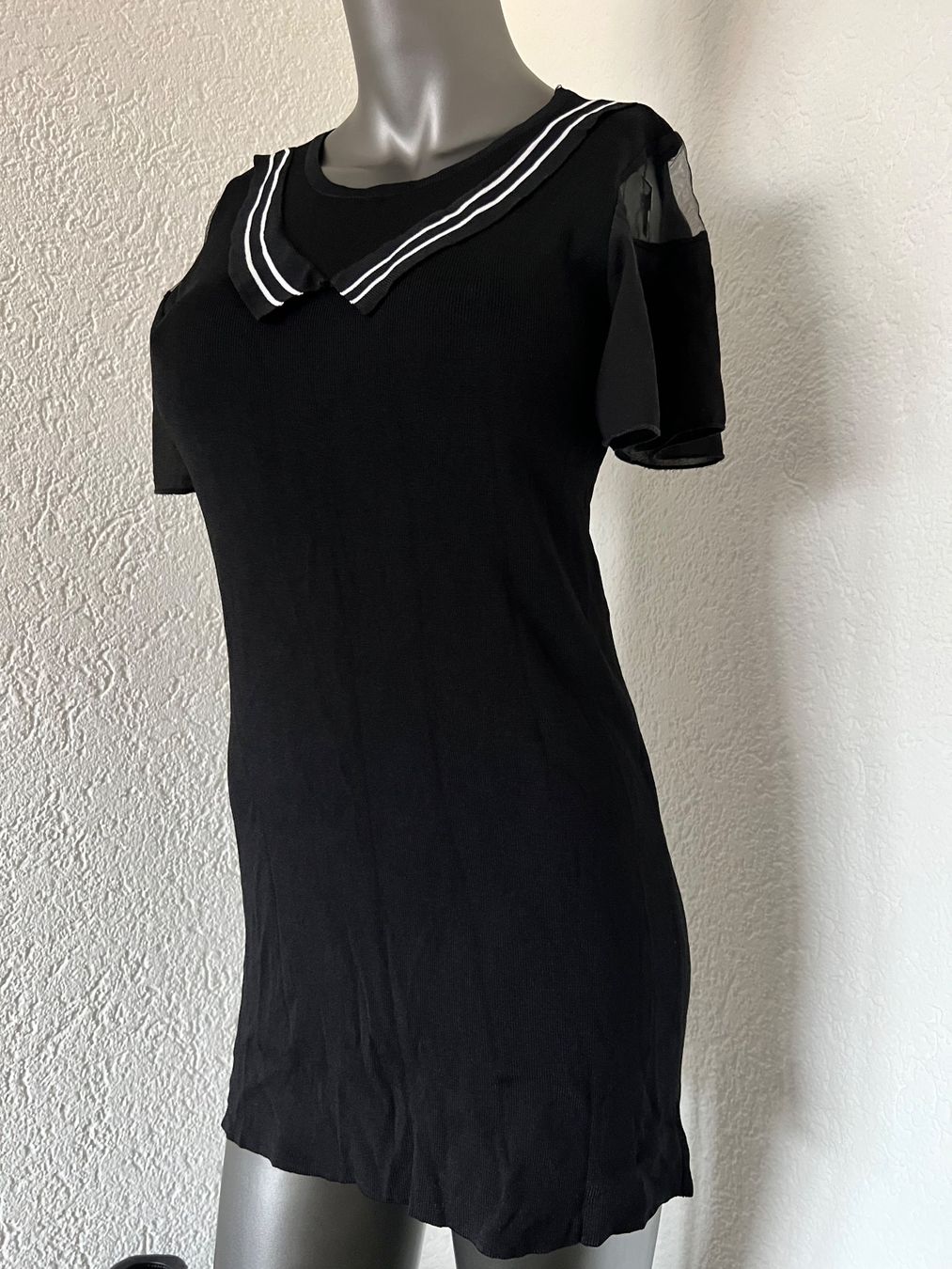 Vestiti: Strickkleid Minikleid Abendkleid Schwarz Gr S M – Usato da Frenkendorf venduto da Style365 1