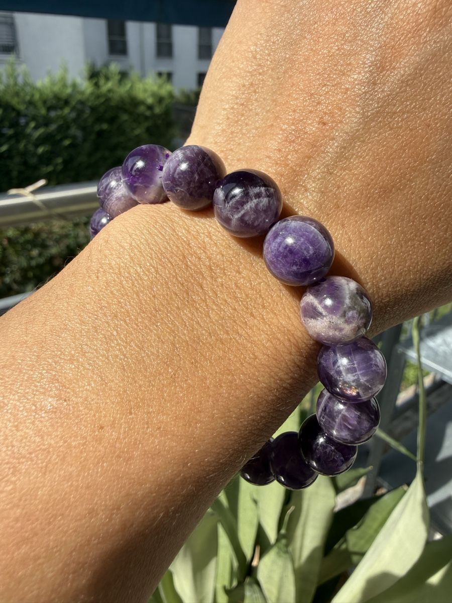 Armbänder & -reifen: Chevron Amethyst Armband -Stretch 11mm – Neu (gemäss Beschreibung) aus Jegenstorf von SteinGlanz 6