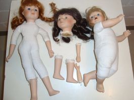 Porzellan Puppen und Puppenteile zum Restaurieren