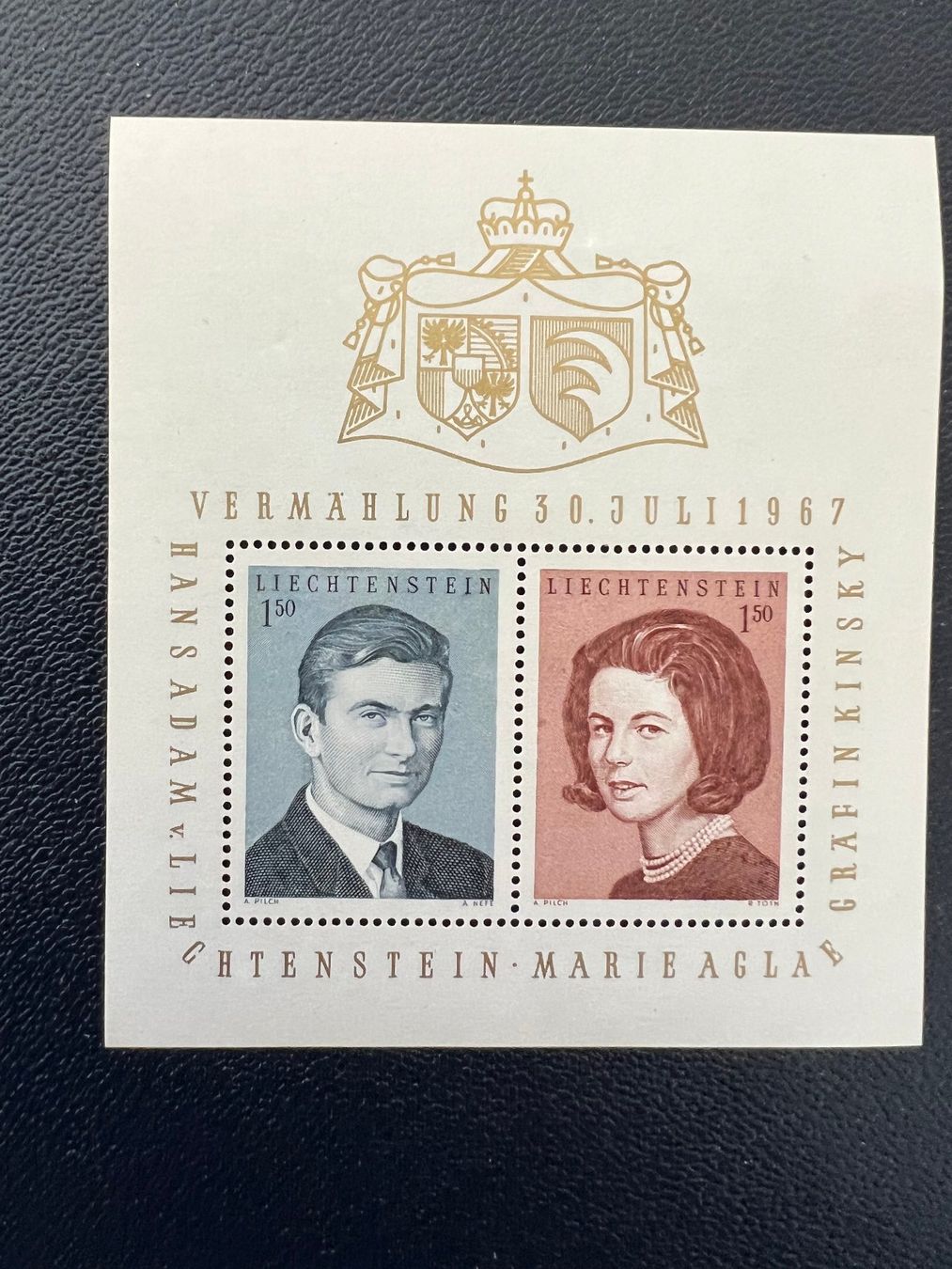 Tutti i francobolli: Liechtenstein Block 1967 ** (D299) – Usato da Hinwil venduto da Sidi4