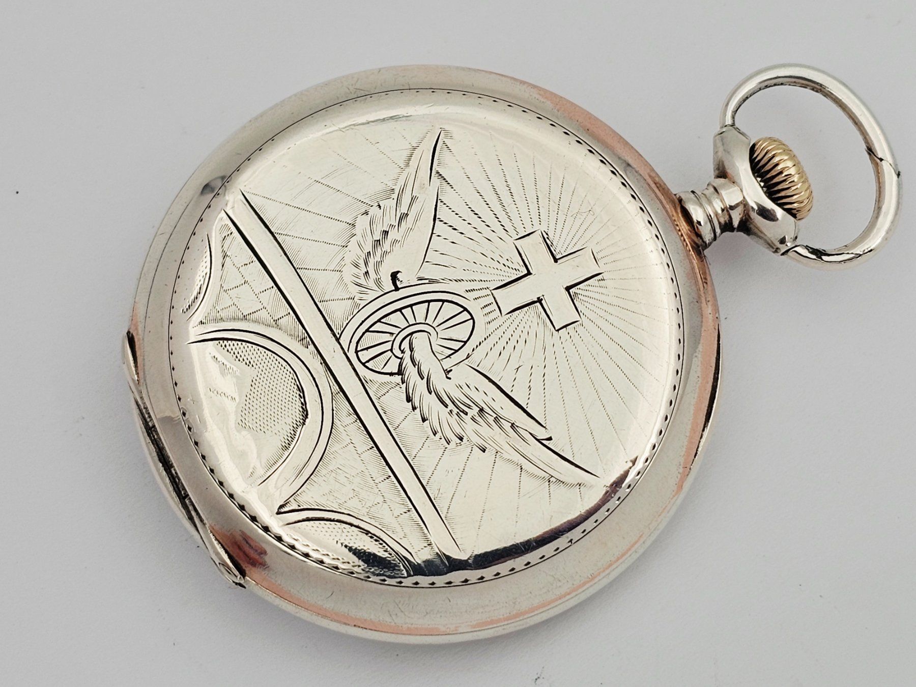 Uhren: M. Horoschowski Bern Taschenuhr 800 Silber – Gebraucht aus Bassersdorf von AnkerWatch