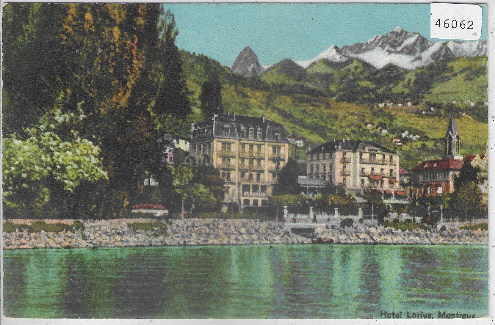 Cartoline postali: Montreux - Hotel Lorius – Usato da Ettingen venduto da Kartenplanet