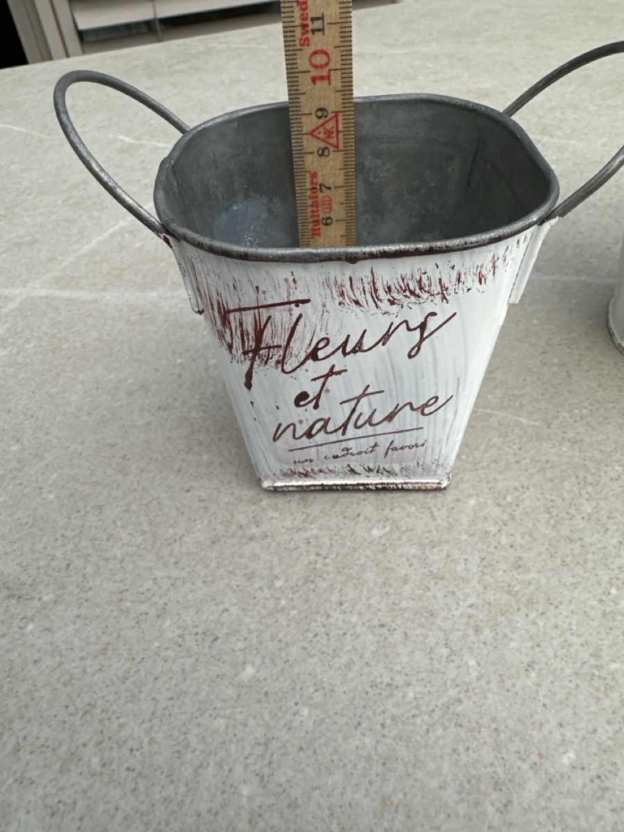 Vasi per fiori: 2 Blumentöpfe Shabby Chic – Usato da Rothenburg venduto da wer_g9fd 4