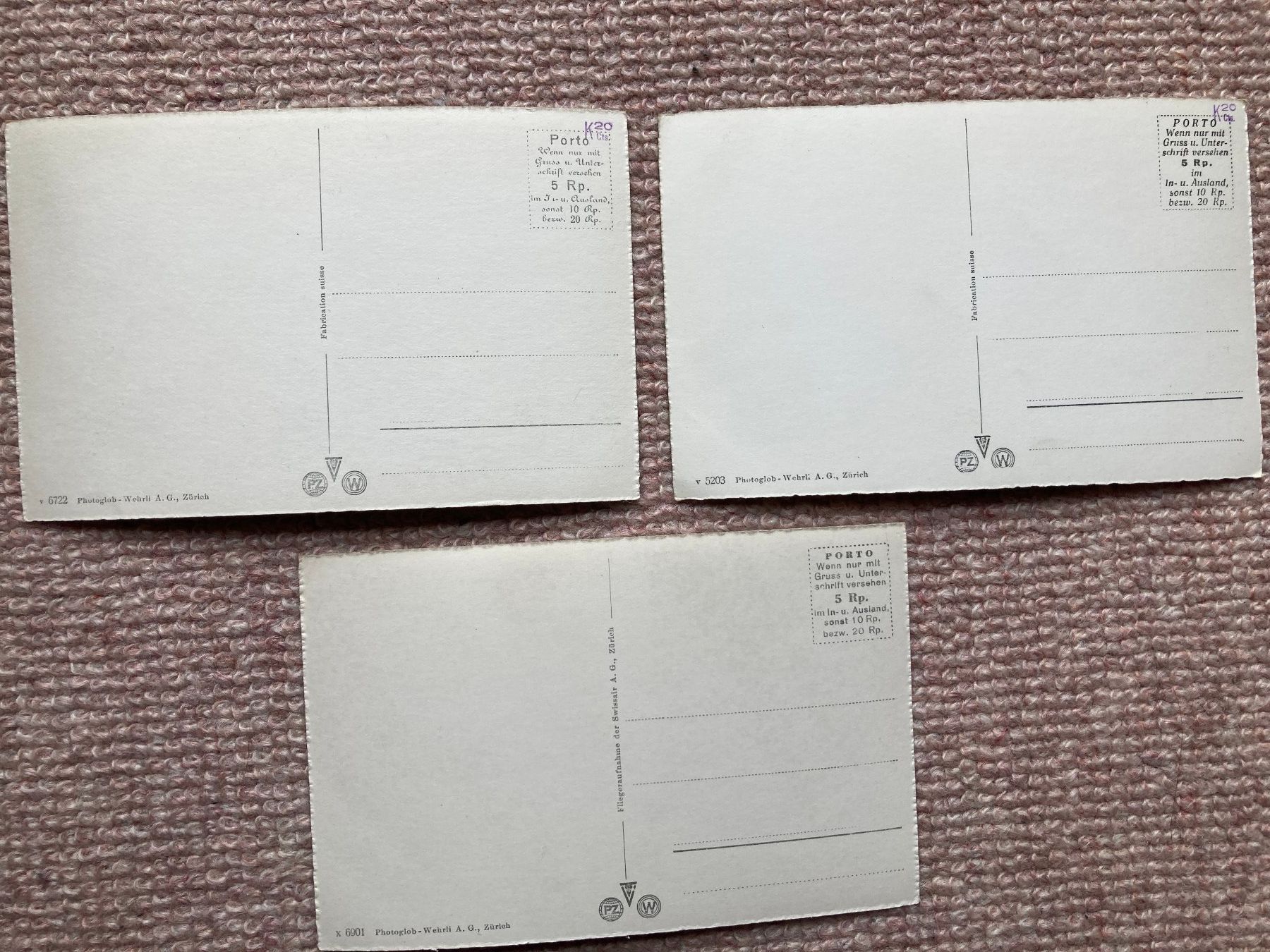 Cartoline postali: 3 alte Ansichtskarten von Zürich – Usato da Lütisburg venduto da wiesenpippau 4