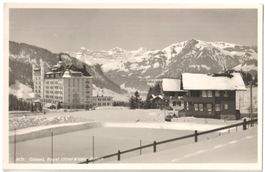 GSTAAD: Royal Hôtel-Winter Palace, Foto-AK Sartori ~1930
