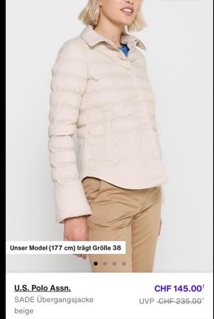 US Polo Assn. light padded jacket  - size 34/36