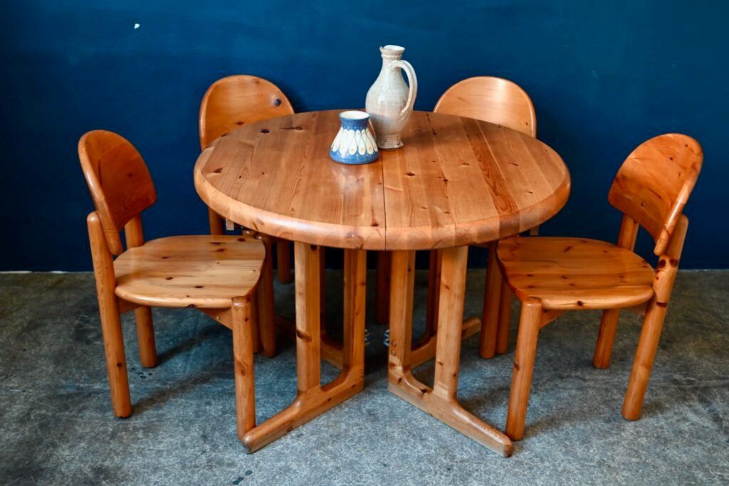 Tavoli: Ensemble en à repas en pin massif Table extensible 5 chaises – Usato da COLMAR venduto da Sophiebellelurette 2