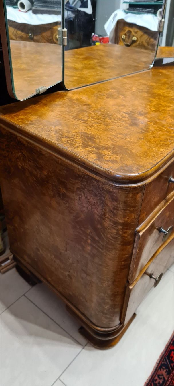 Cassettiere: Exklusive antike Spiegelkommode Wurzelholz selten Sideboard – Usato da Füllinsdorf venduto da Sternenblick19 6