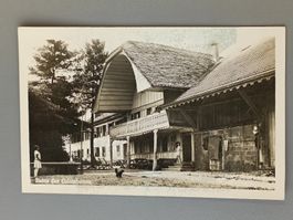 Photo Karte / Bains des Colombettes Gelaufen 1927