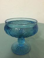 Ancienne petite coupe bleue de la Cristallerie de Portieux