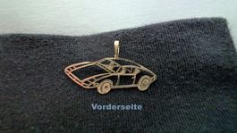 Gold Anhänger "De Tomaso Pantera"