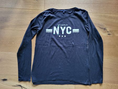 T-Shirt manches longues Kiabi NYC M 18 ans, 164-170cm