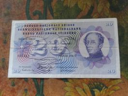 SUISSE  20  Francs  1976  (5343)  Billet