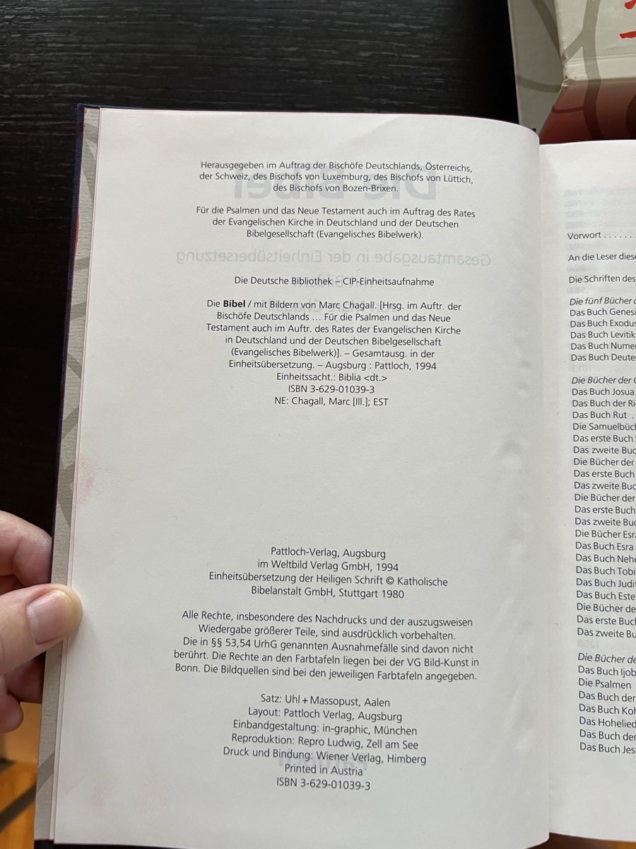 Libri: Bibel mit Bildern von Marc Chagall – Nuovo (secondo la descrizione) da Höri venduto da Tunnelchen 1
