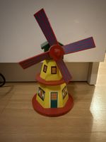 Deko Windmühle Holland aus Holz bunt guter Zustand