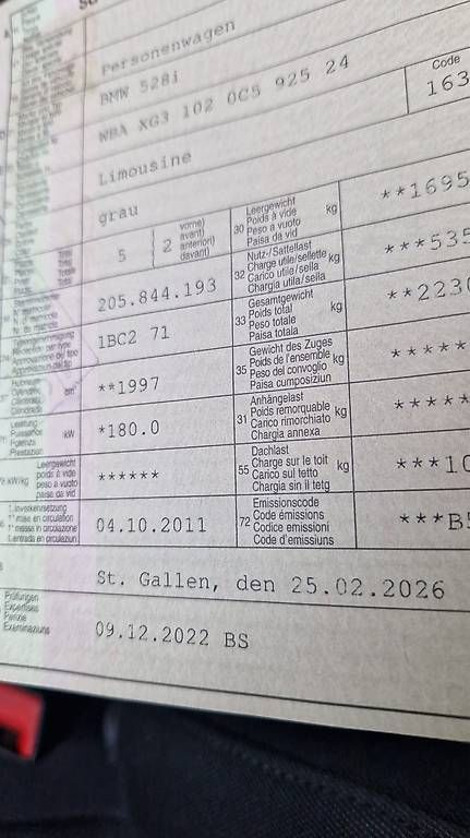 Autos: BMW 528i  – Gebraucht aus Hausen AG von Patrick975 4