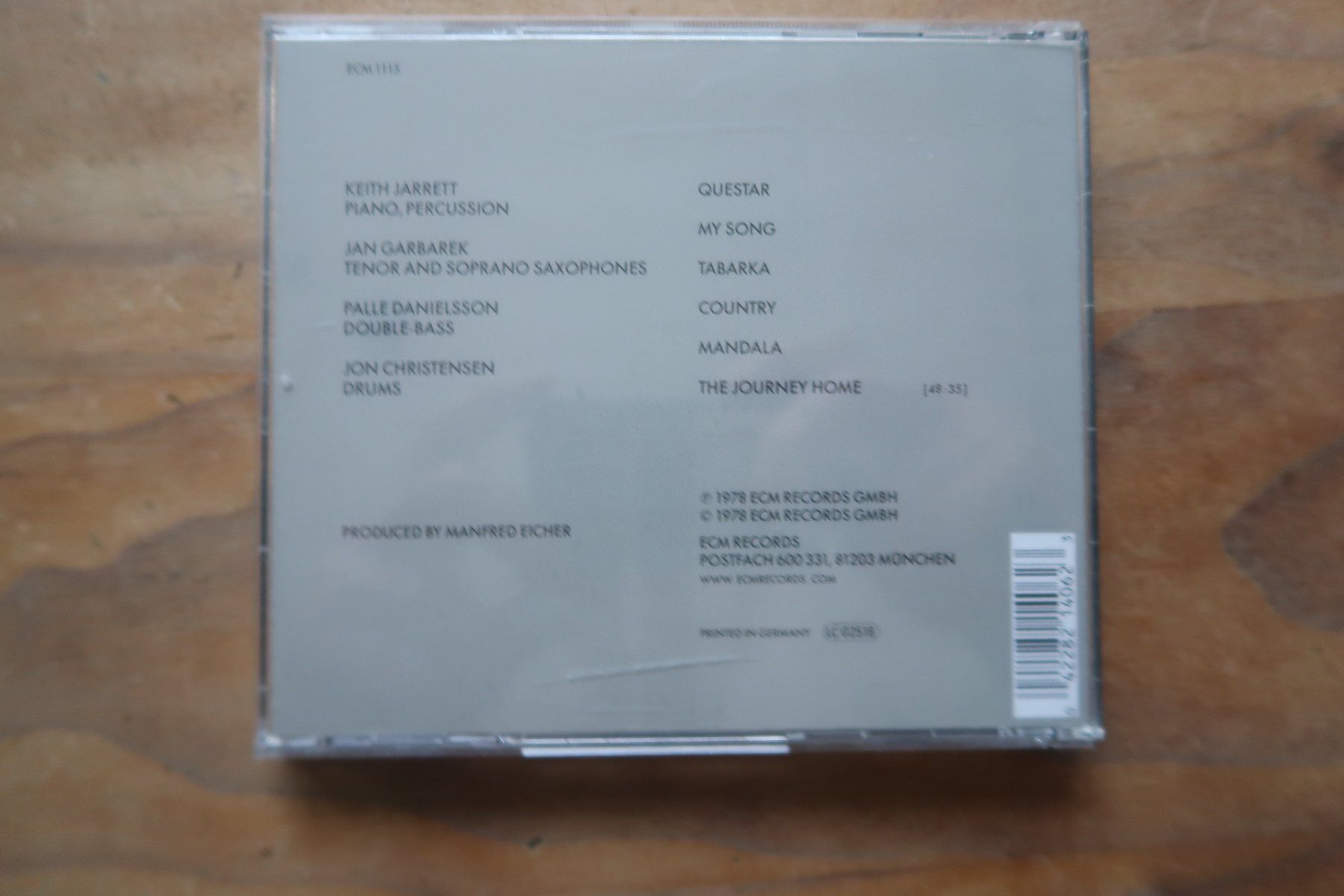 CD: KEITH JARRETT - MY SONG - CD – Usato da Basel venduto da Patiscat 1
