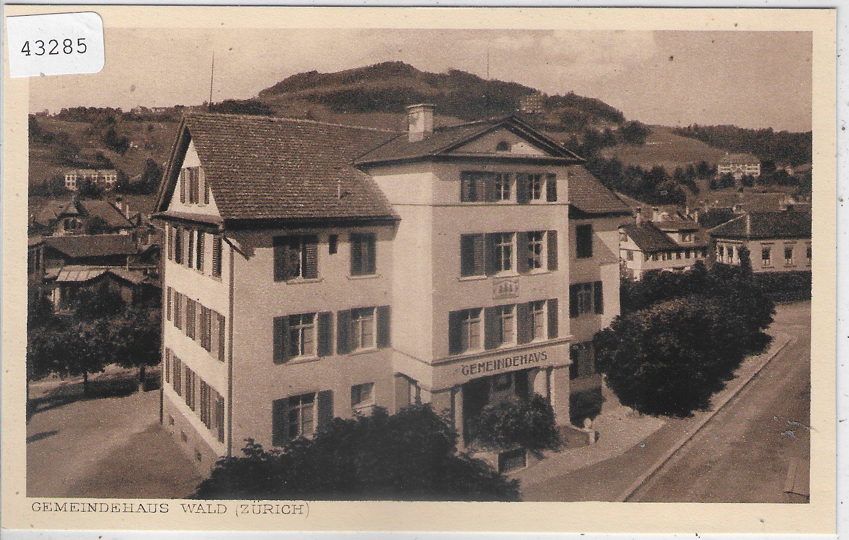 Cartoline postali: Gemeindehaus Wald Zürich – Usato da Ettingen venduto da Kartenplanet