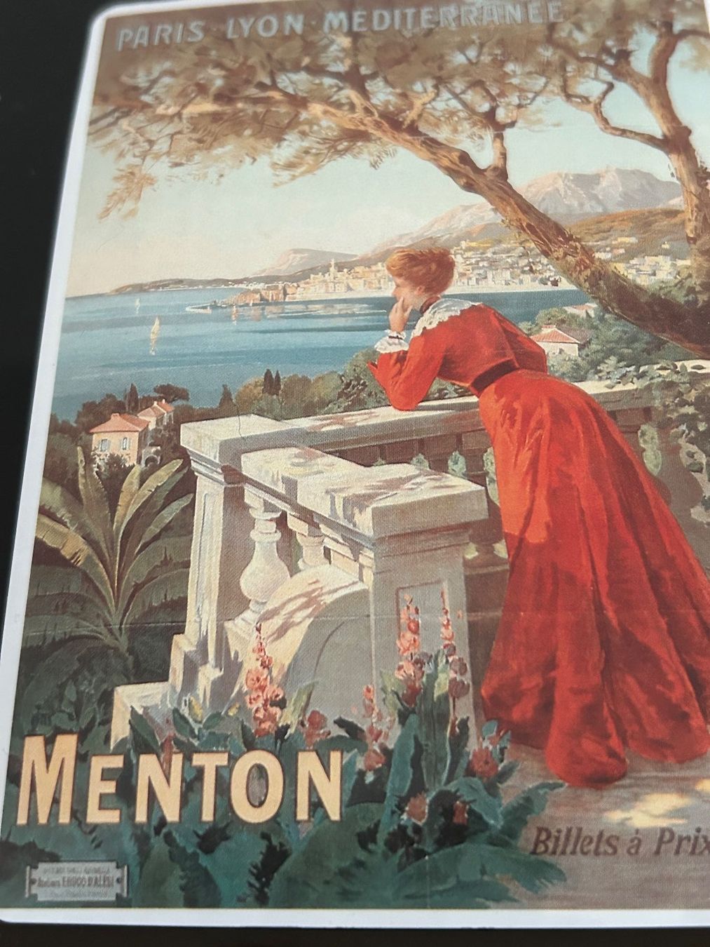 Cartoline: Blechbild-Karte: Menton – Usato da Eschenz venduto da glaro14