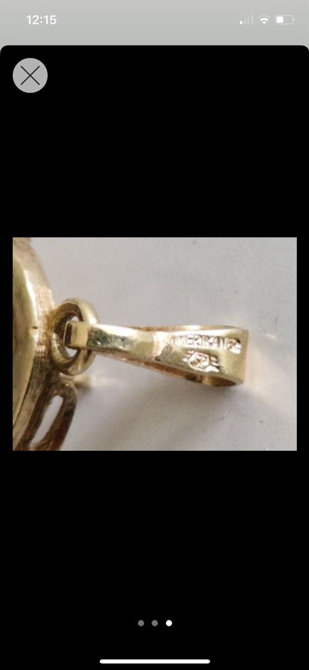 Anhänger: Anhänger 3x2 cm Gold überzogen – Gebraucht aus Rüti ZH von kar_xx9l 3