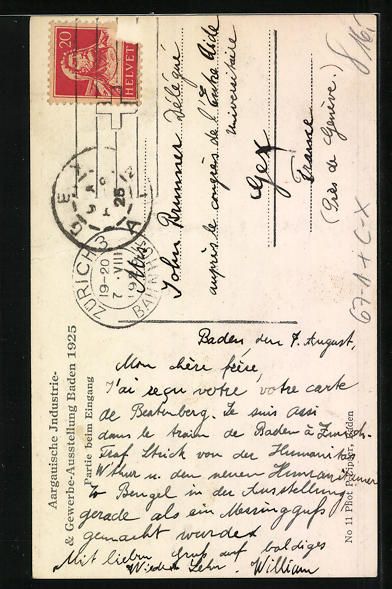 Cartes postales: Baden, Aargauische Industrie- u. Gewerbe – D'occasion à Berlin par bartko-reher 1