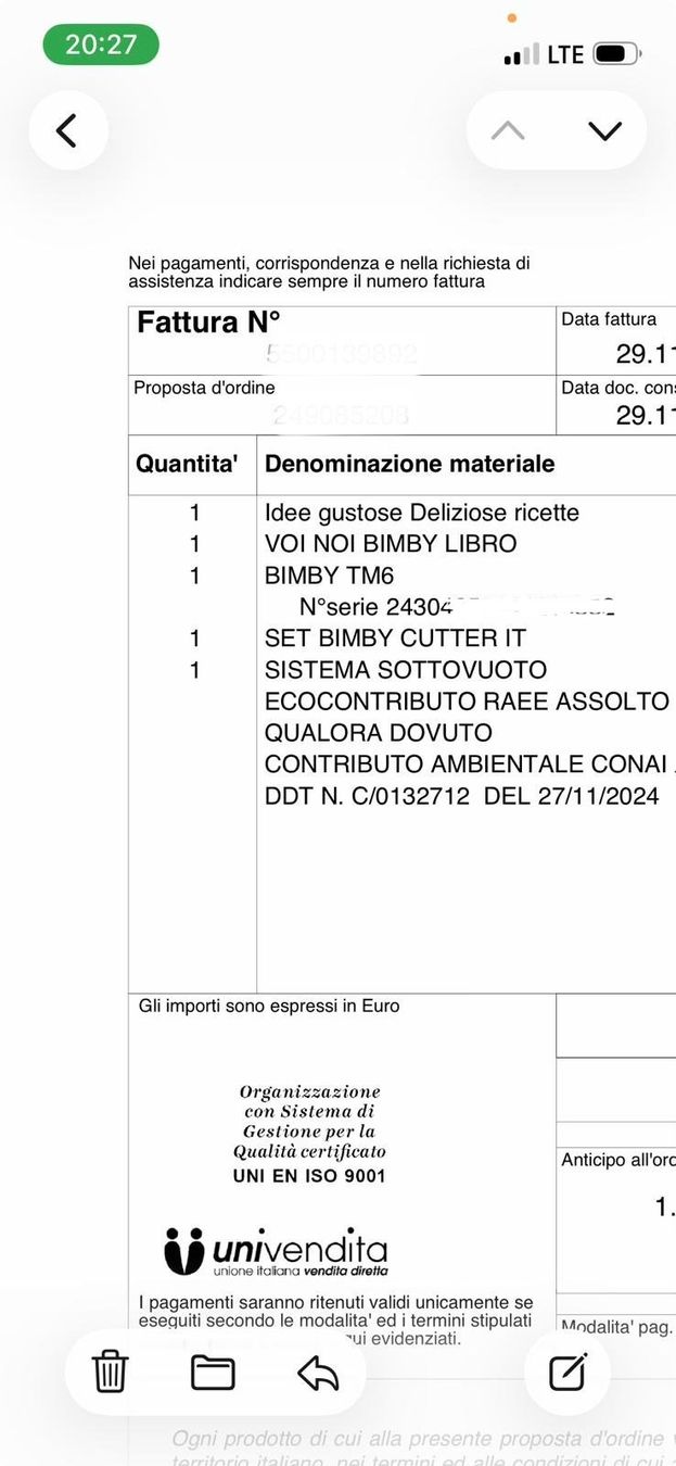 Elettrodomestici da cucina: Bimby TM6 Vorwerk completo con accessori – Usato da Pambio-Noranco venduto da val_97q2 5