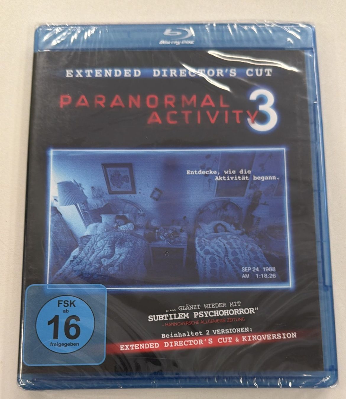 Tous les DVDs: PARANORMAL ACTIVITY 3 BLU-RAY – Neuf avec emballage d'origine à Zürich par freioccasionen