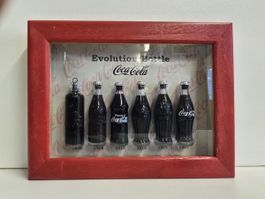 Coca Cola Evolution Bottle - Sammlerstück im Rahmen!