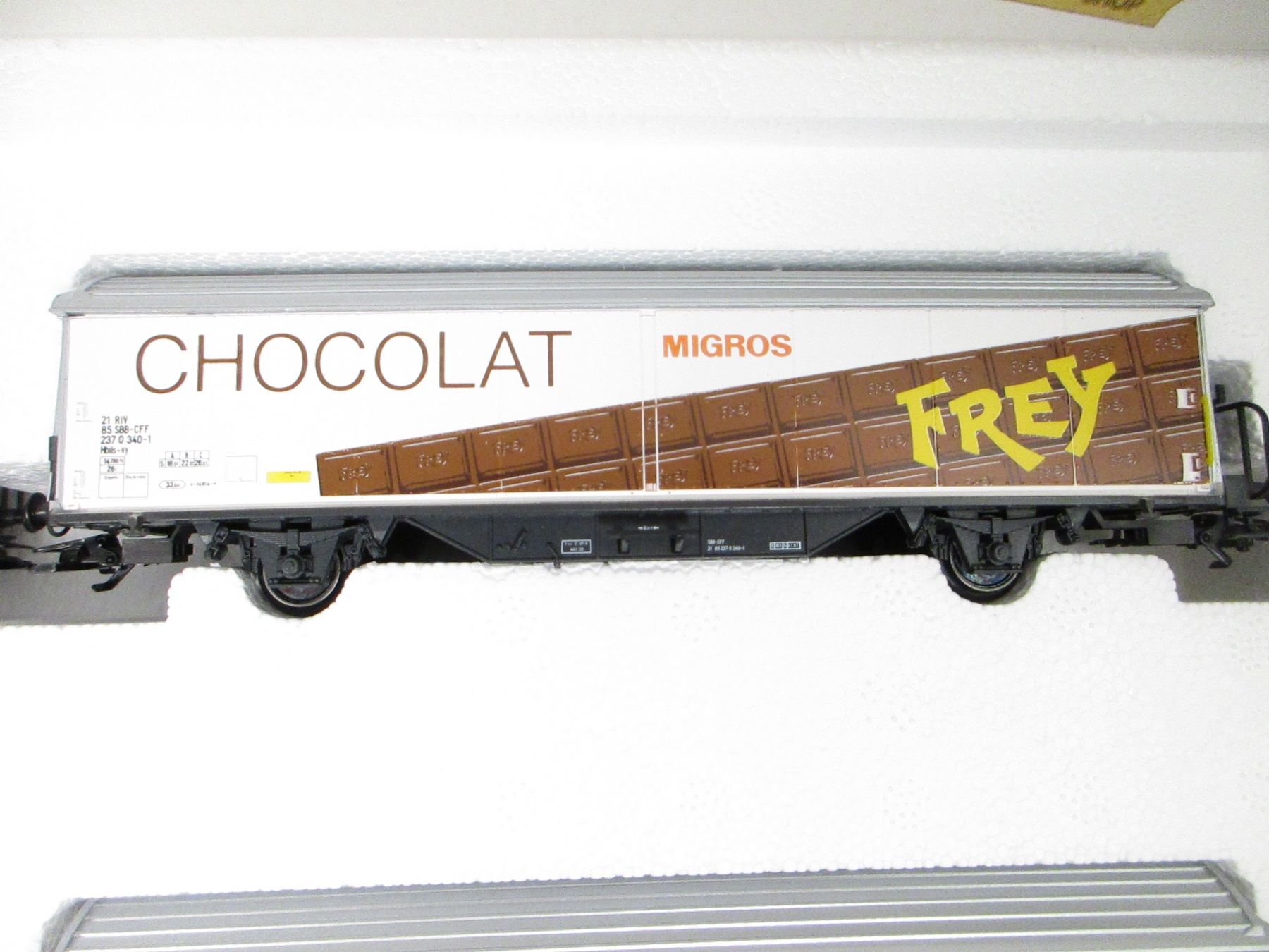 Märklin Modellini di ferrovie: Märklin H0 4785 SBB Güterwagen-Set MIGROS – Nuovo e nell'imballaggio originale da Olten venduto da Heinrich875 3