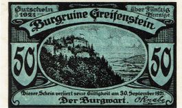 Greifenstein 50 Pfennige 30.09.1921 VZ+ Variante 3